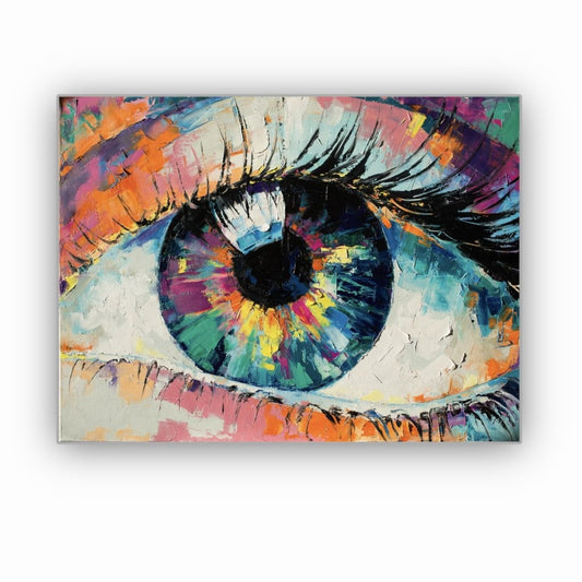 Cuadro en MDF tipo Marmol Ojo Colors 40x40x5