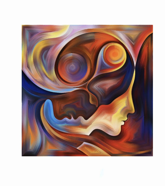 Cuadro en MDF tipo Marmol Face Paint-In 120x180x5