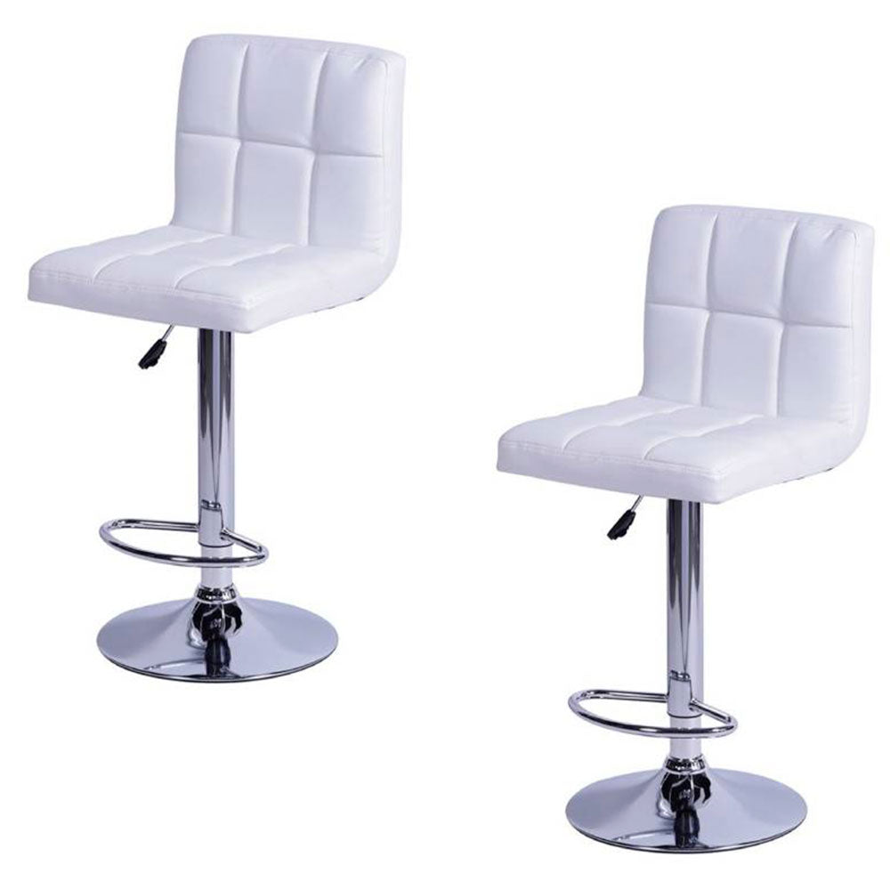 Set x2 Silla de Barra Leo Blanco
