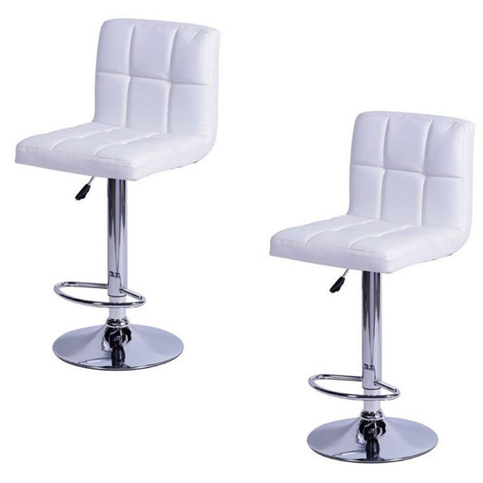 Set x2 Silla de Barra Leo Blanco