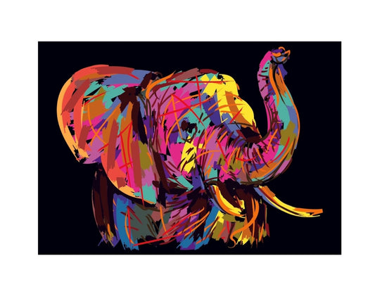 Cuadro en MDF tipo Marmol Elefante Life Colors 120x180x5