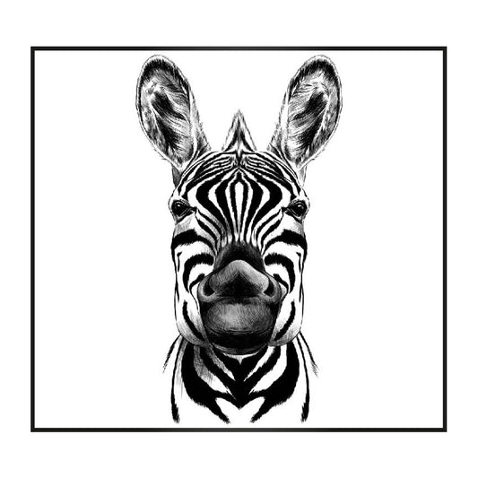 Cuadro en MDF tipo Marmol Zebra Cara White 70x50x5