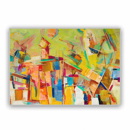 Cuadro en MDF tipo Marmol Abstract Green 50x70x5