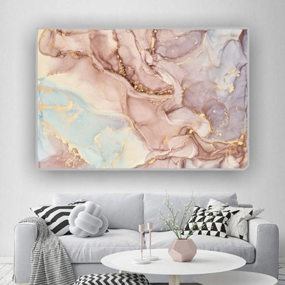 Cuadro en MDF tipo Marmol Pink 90x120x5