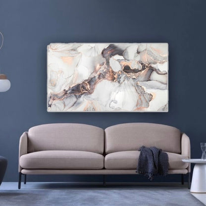 Cuadro en MDF tipo Marmol Black 90x120x5