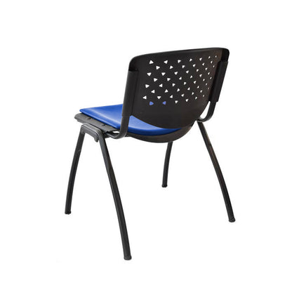 Silla Interlocutora Polon Tapizada  azul