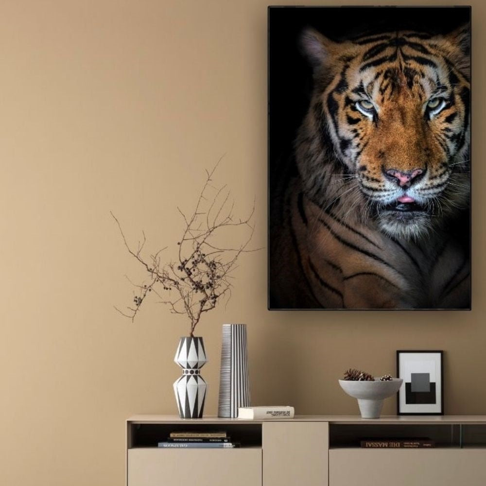 Cuadro en MDF tipo Marmol Cara Tigre Rafe 120x90x5
