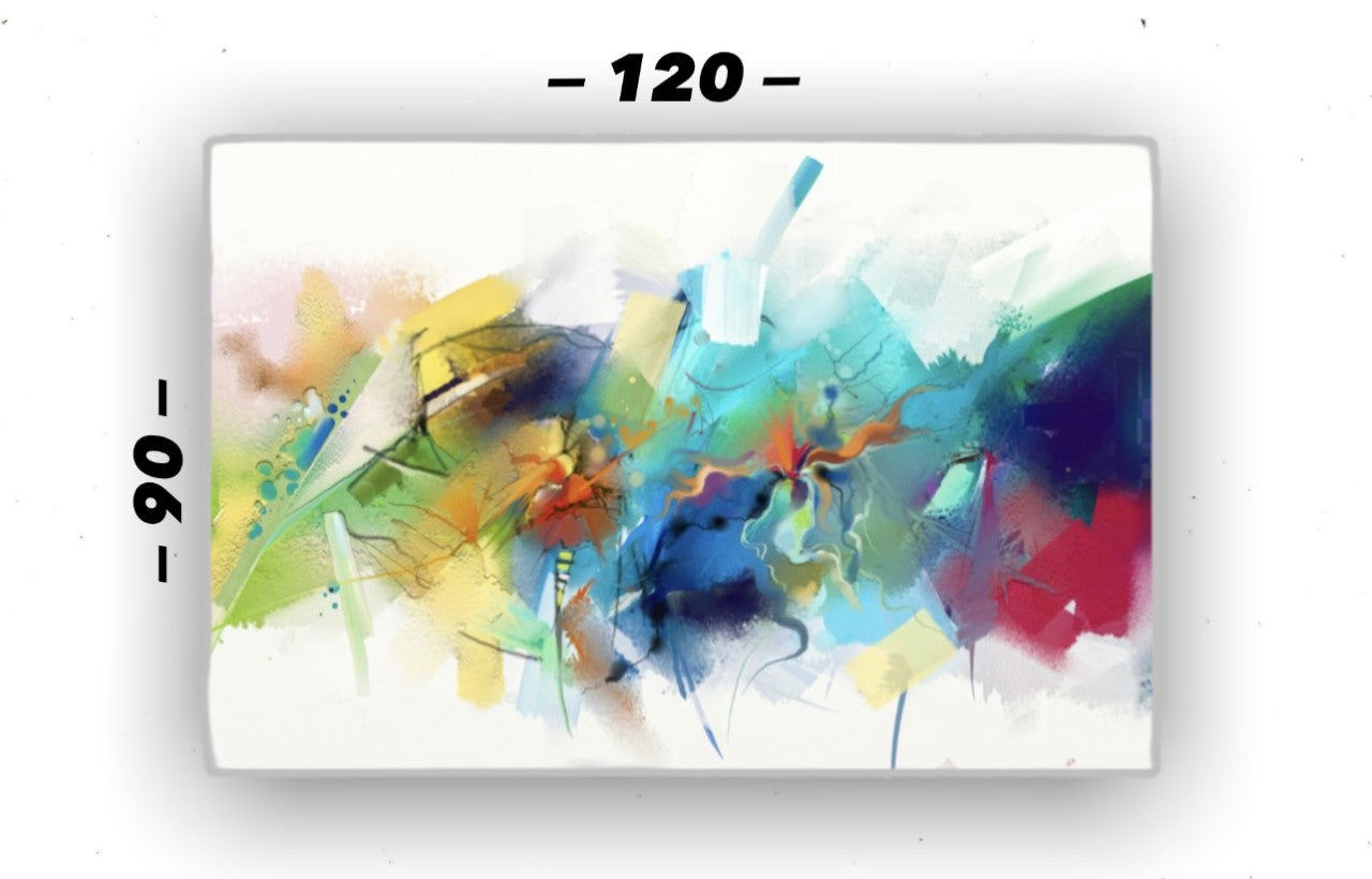 Cuadro en MDF tipo Marmol Abstract 90x120x5