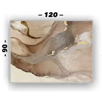 Cuadro en MDF tipo Marmol Gold 90x120x5