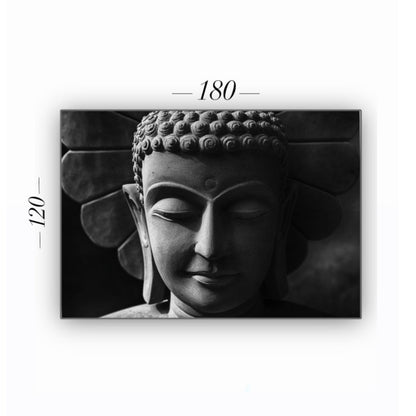 Cuadro en MDF tipo Marmol Buddha Black 120x180x5