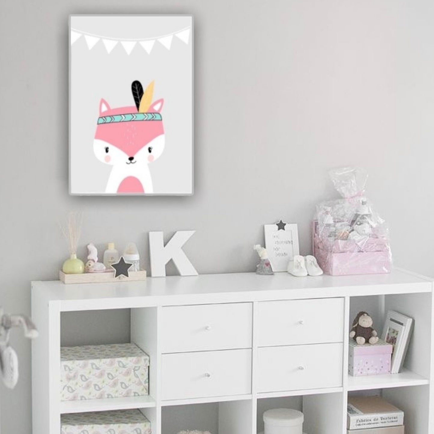 Cuadro en MDF tipo Marmol Zorrito Indio 40x40x5
