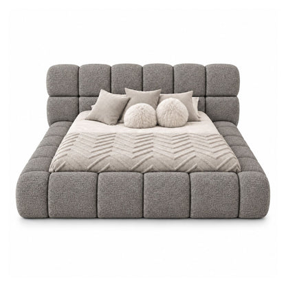 Cama Nube Doble En Madera Pino 140x190 Gris