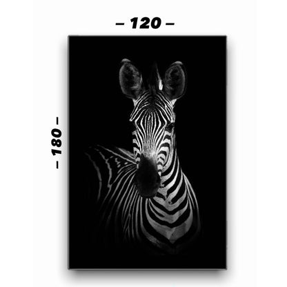Cuadro en MDF tipo Marmol Zebra Black 180x120x5