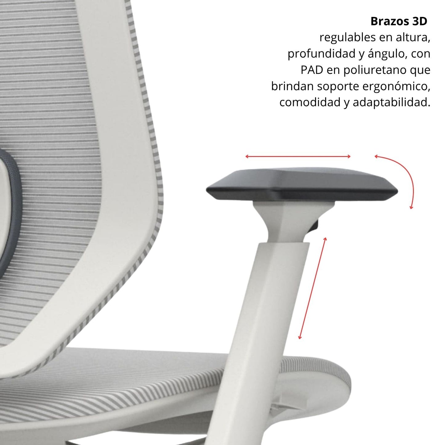 Silla De Oficina Tifany Presidente Gris