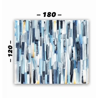 Cuadro en MDF tipo Marmol Blue Paint-In 120x180x5