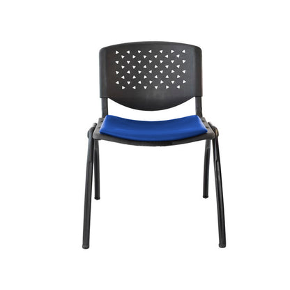 Silla Interlocutora Polon Tapizada  azul