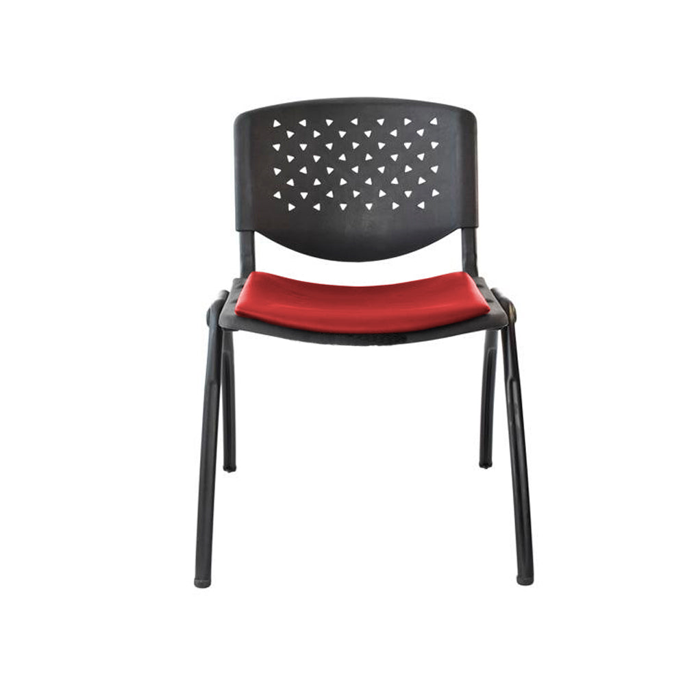 Silla Interlocutora Polon Tapizada  rojo