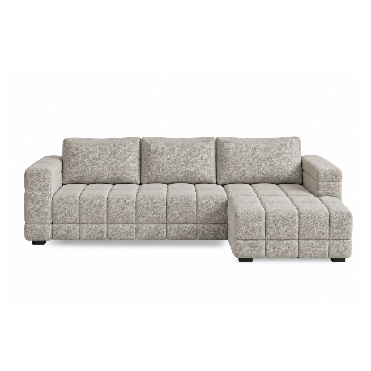 Sofa En L Modular En Madera Pino Faed Camel