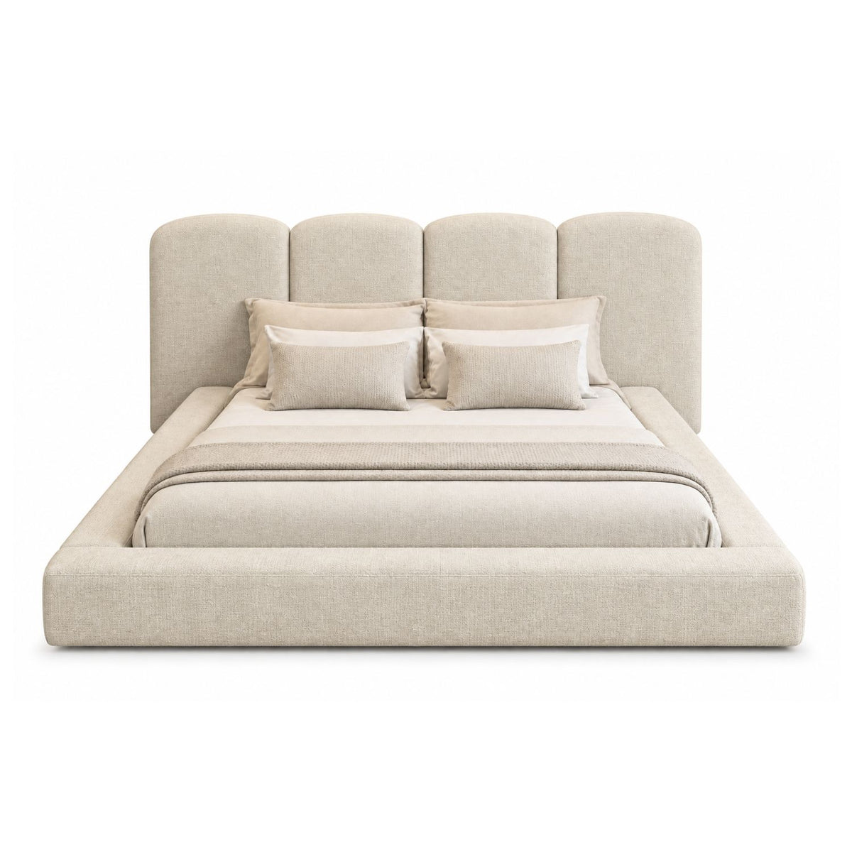 Cama Doble Paleta Nix En Madera Pino 140x190 Arena