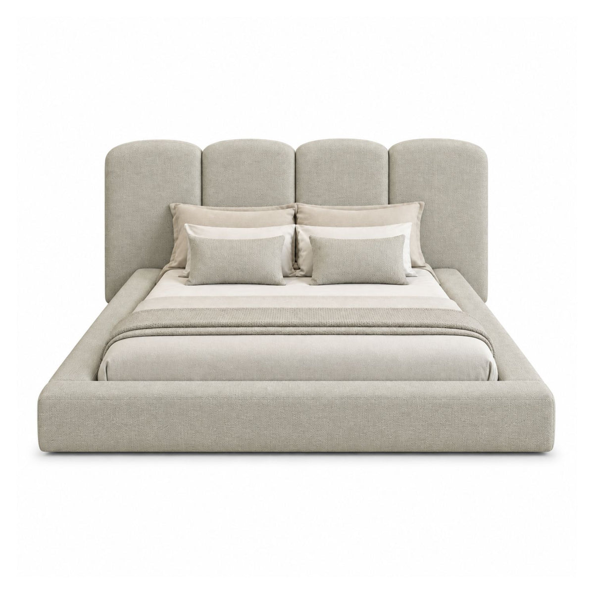 Cama Paleta Doble Nix En Madera Pino 140x190 Taupe