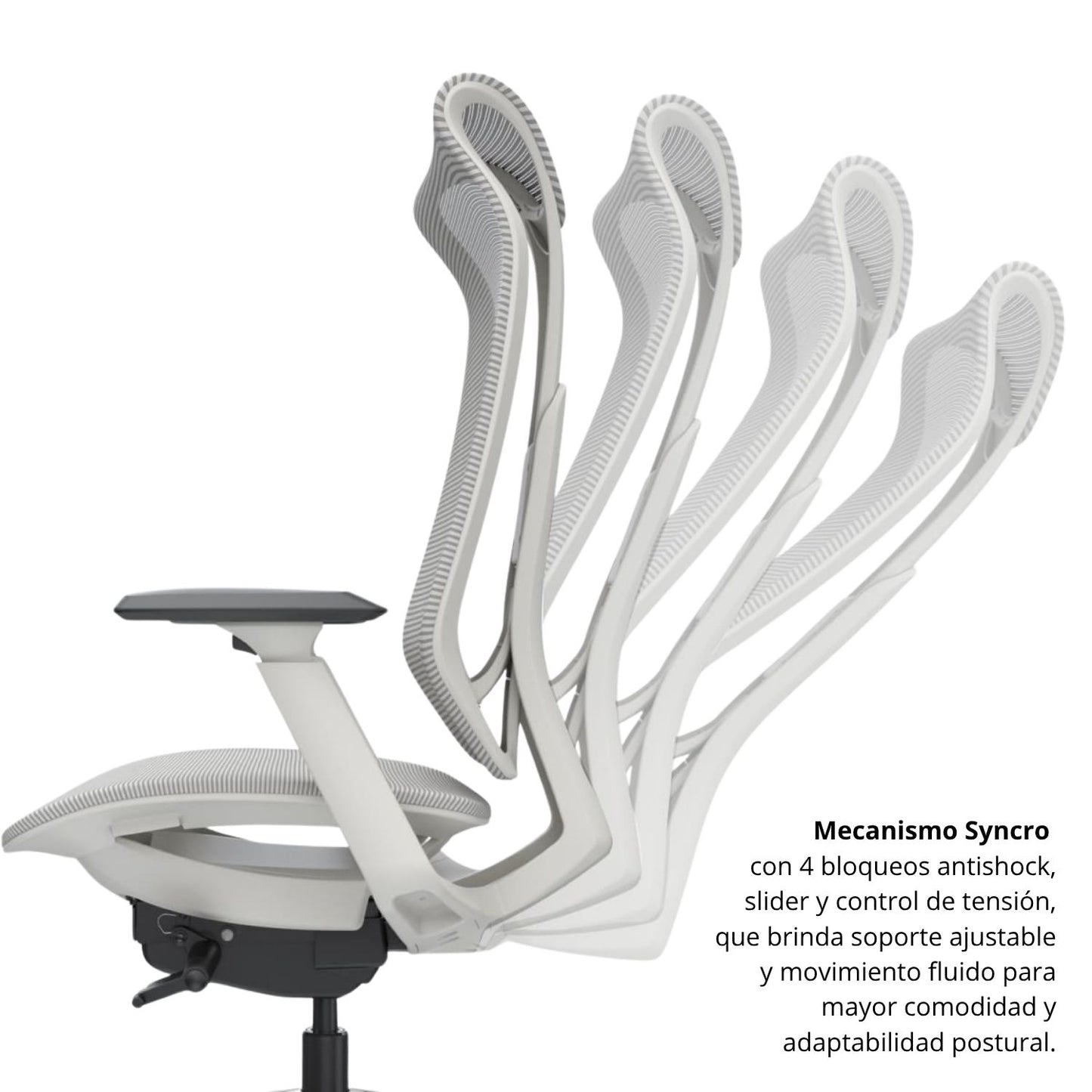 Silla De Oficina Tifany Presidente Gris