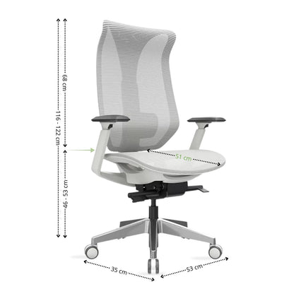 Silla De Oficina Tifany Presidente Gris