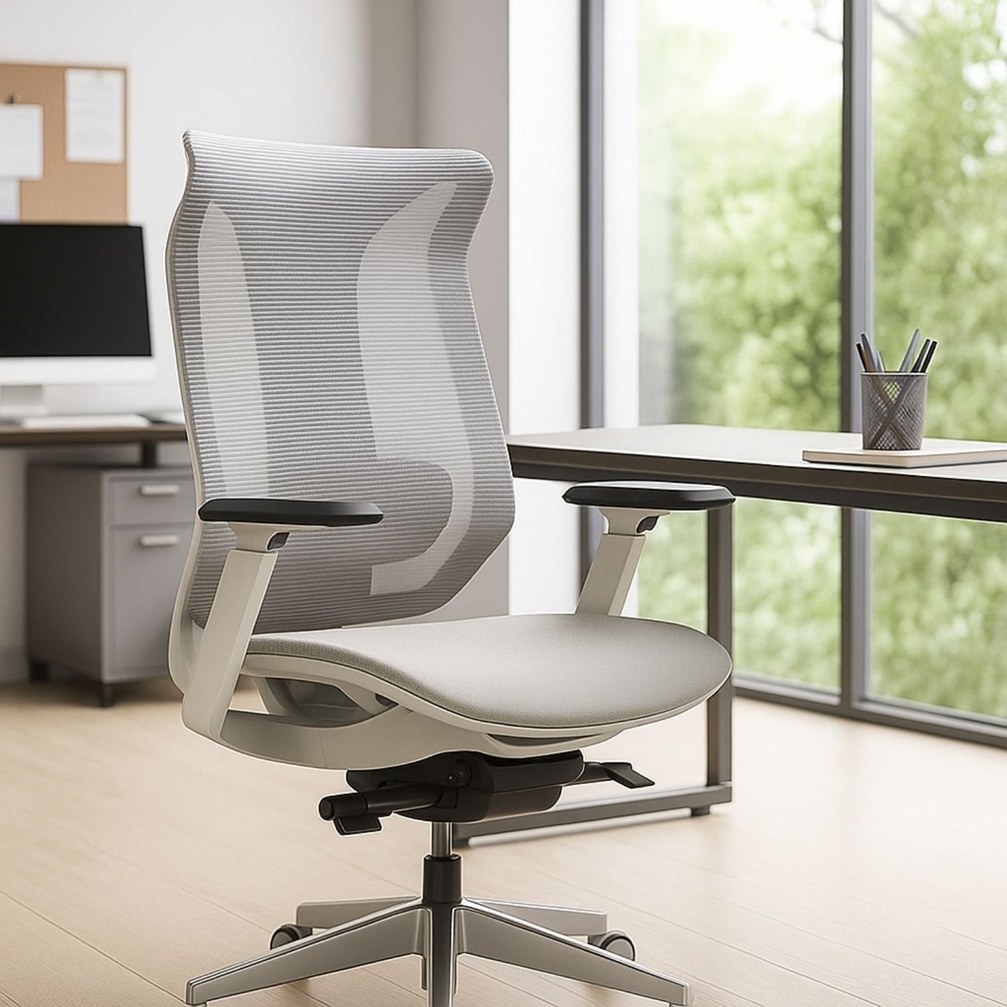 Silla De Oficina Tifany Presidente Gris