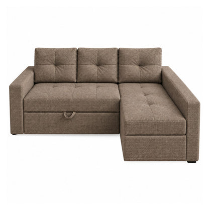 Sofa cama en L Multifuncional Con Baul Gabel Cafe