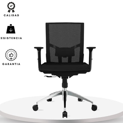 Silla De Oficina Jaspen Malla Gerente 116X48X64 Negro
