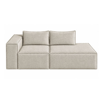 Sofa Modular Nexo En Madera Pino con Tela Premium Taupe
