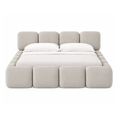Cama King Tommy En Madera Pino 200x200 Taupe