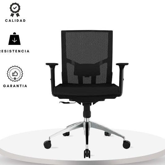 Silla De Oficina Jaspen Malla Gerente 116X48X64 Negro