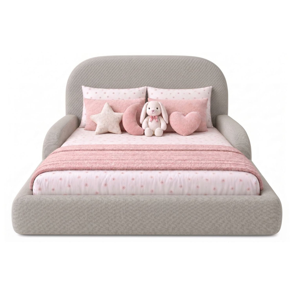 Cama Infantil Montessori con Madera Pino  100x190 Camel