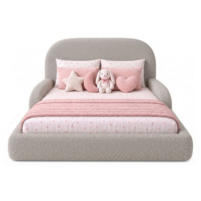 Cama Infantil Montessori con Madera Pino  100x190 Camel