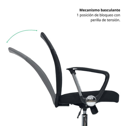 Silla de Oficina Lian Gerente Negra