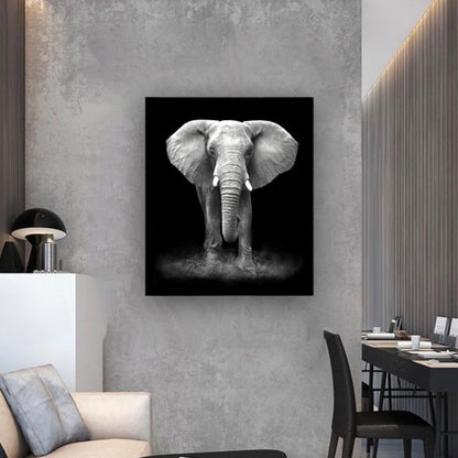 Cuadro en MDF tipo Marmol Elefante Black 120x90x5