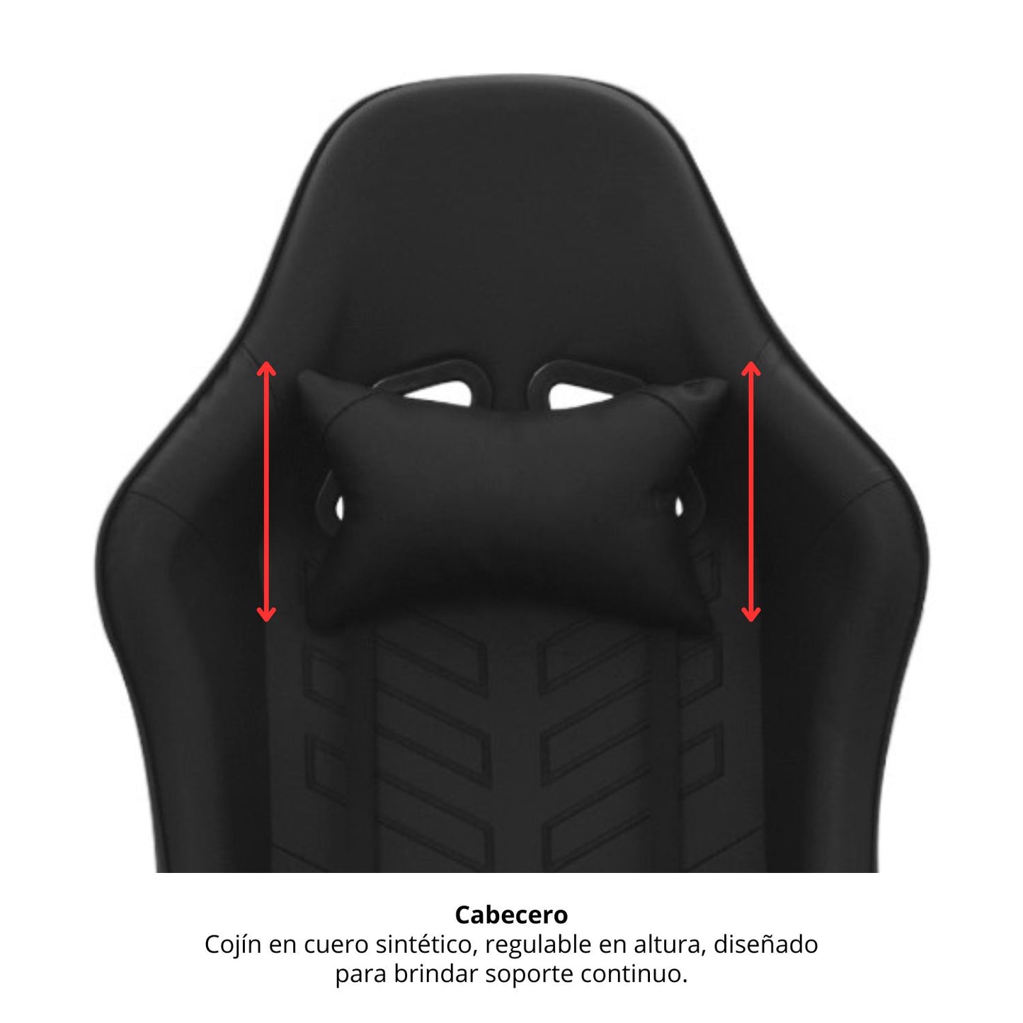 Silla Gamer Zarly Negro 139x53x34