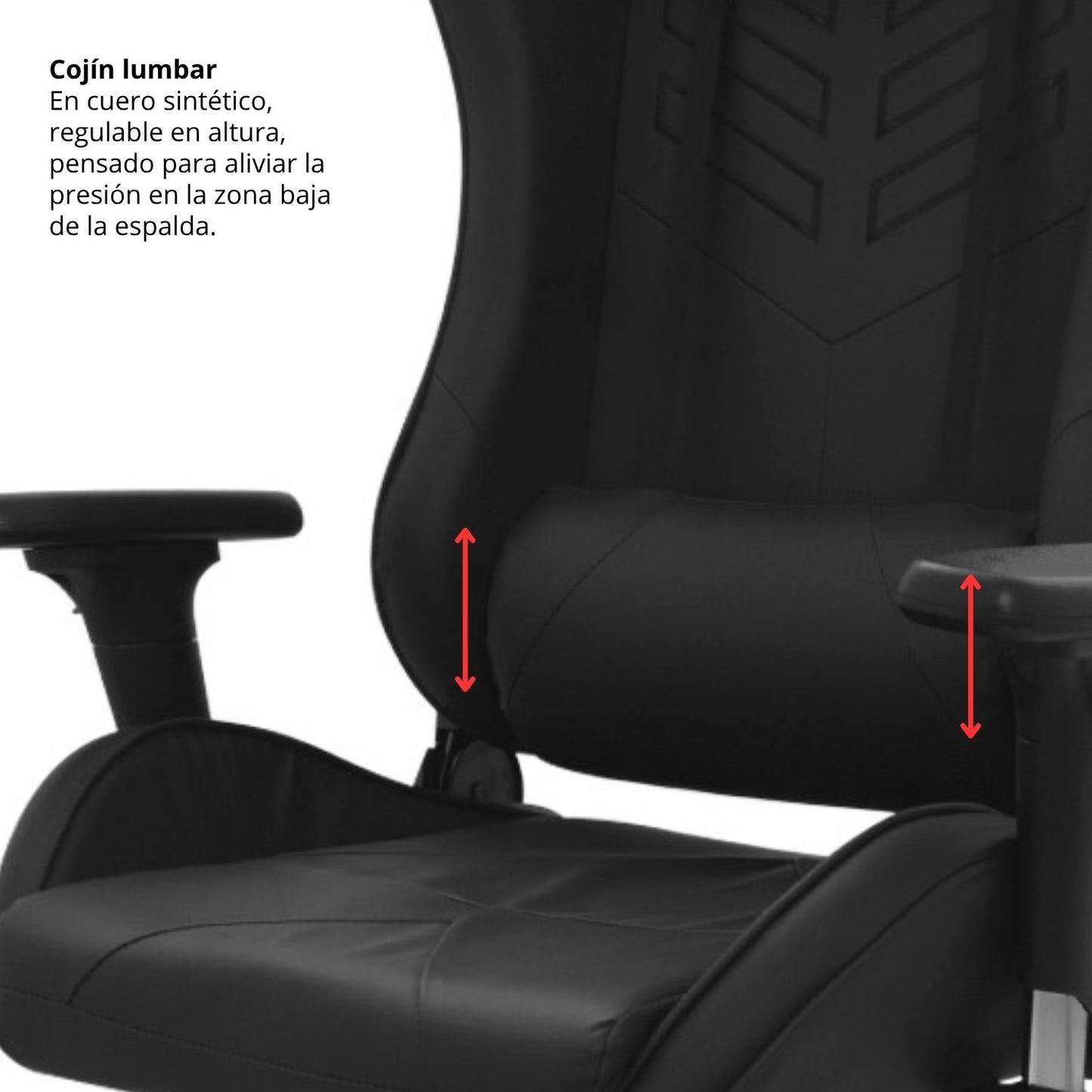 Silla Gamer Zarly Negro 139x53x34