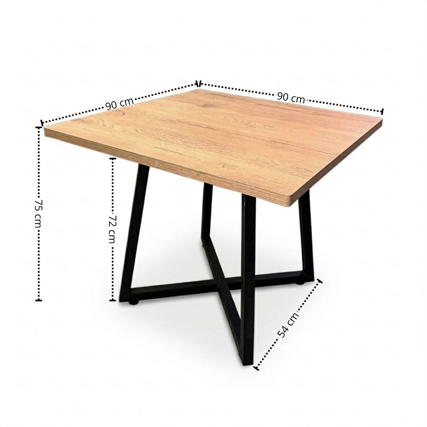 Juego de Comedor Cuadrado Nala con 4 Sillas Kanala Gris