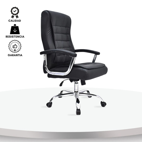 Silla Presidencial Skin Negro 117x64x50