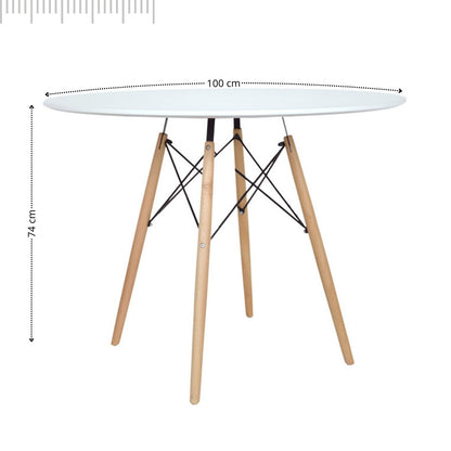 Mesa Eames Redonda 100 cm
