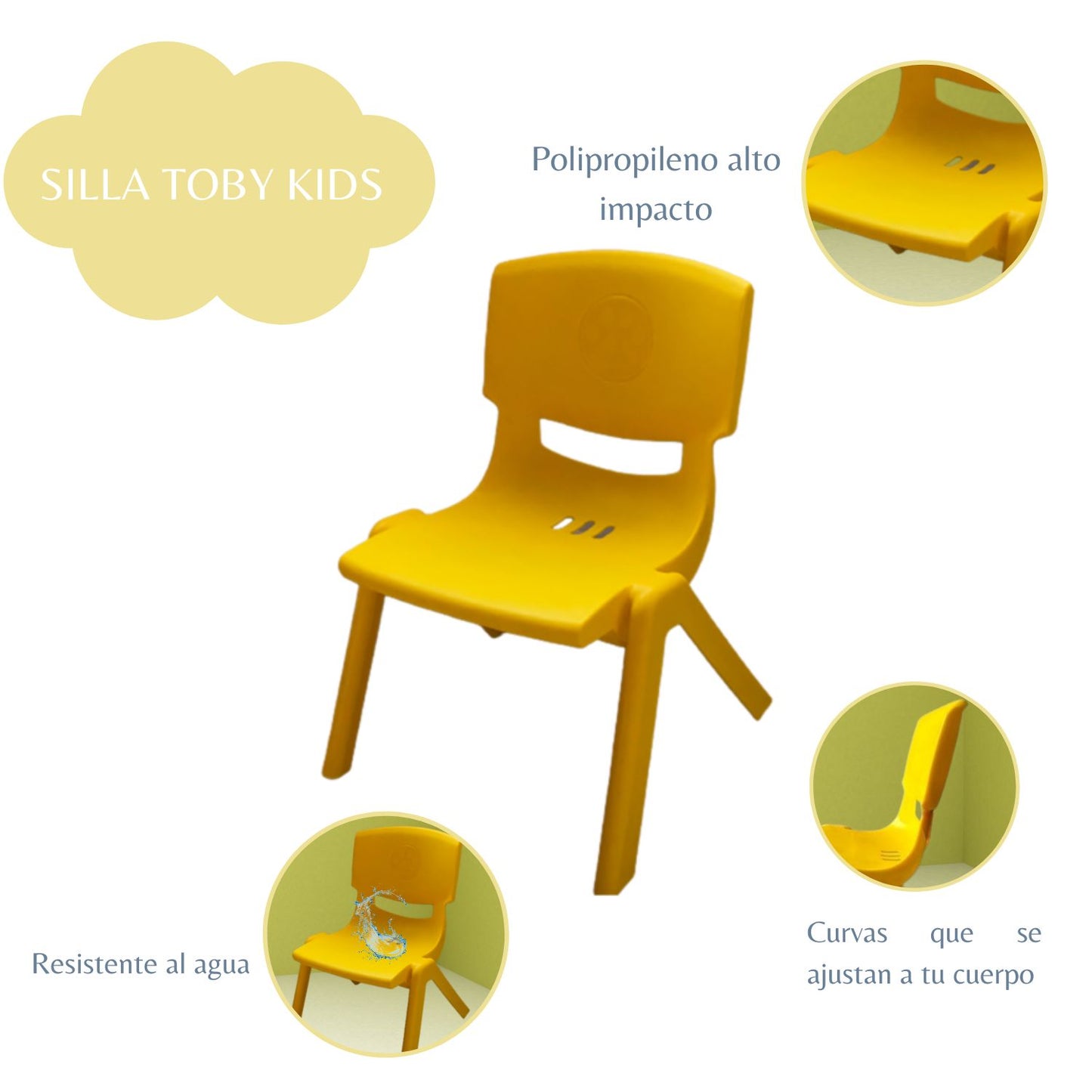 Silla Infantil Toby  amarillo