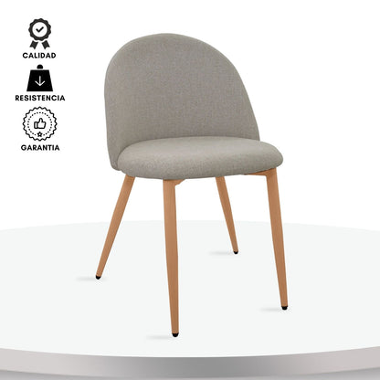 Silla Tapizada Anix Beige Tela