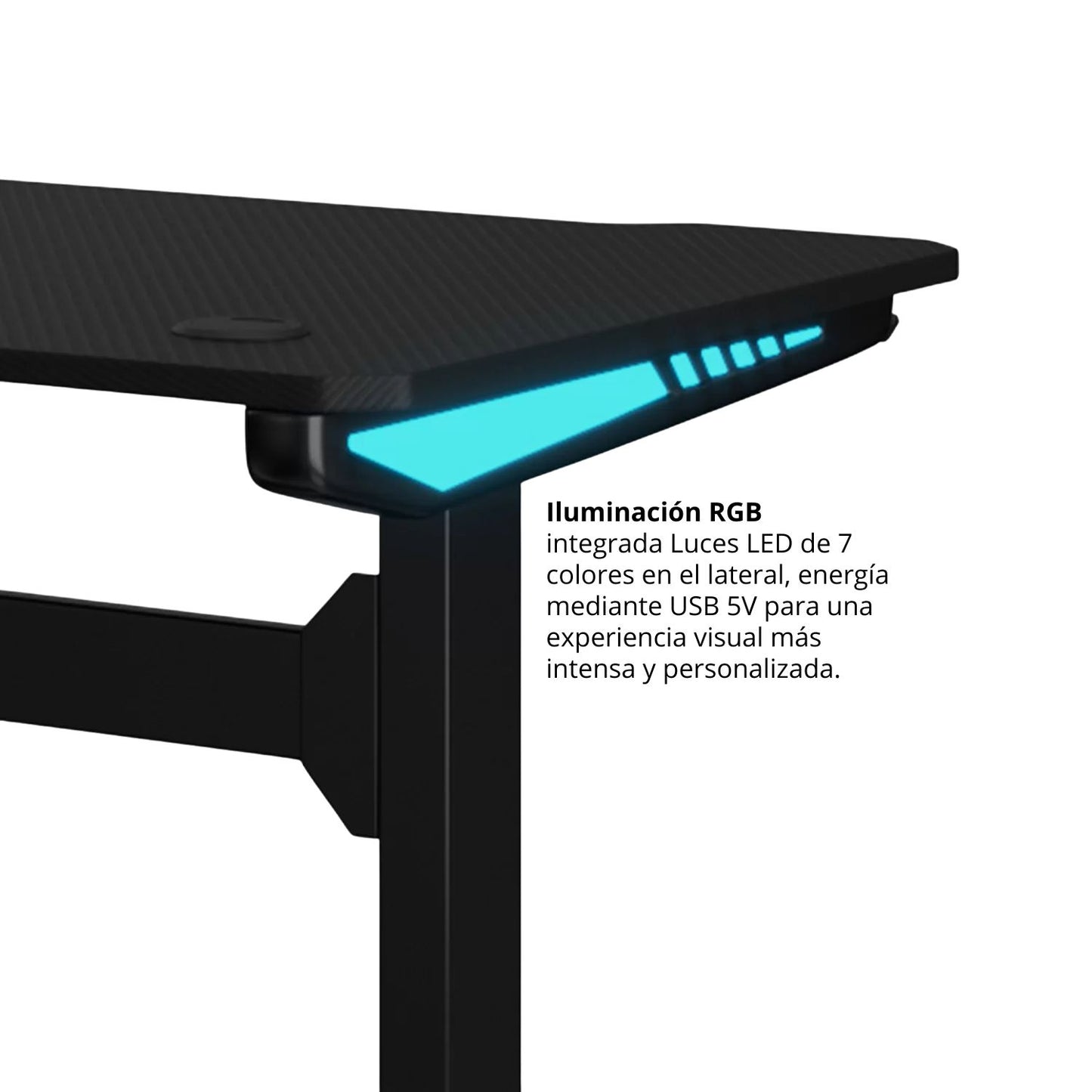 Escritorio Gamer Con Luces Lumia 73x133x56
