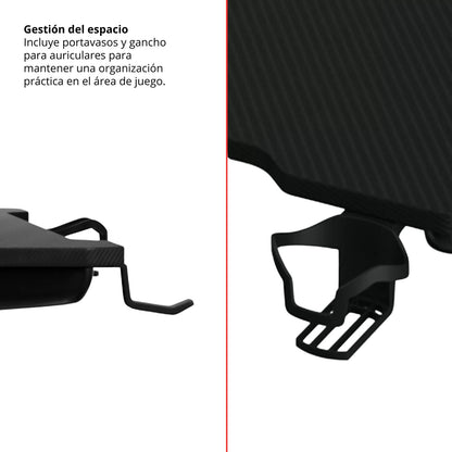 Escritorio Gamer Con Luces Lumia 73x133x56
