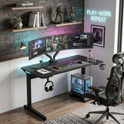 Escritorio Gamer Con Luces Lumia 73x133x56