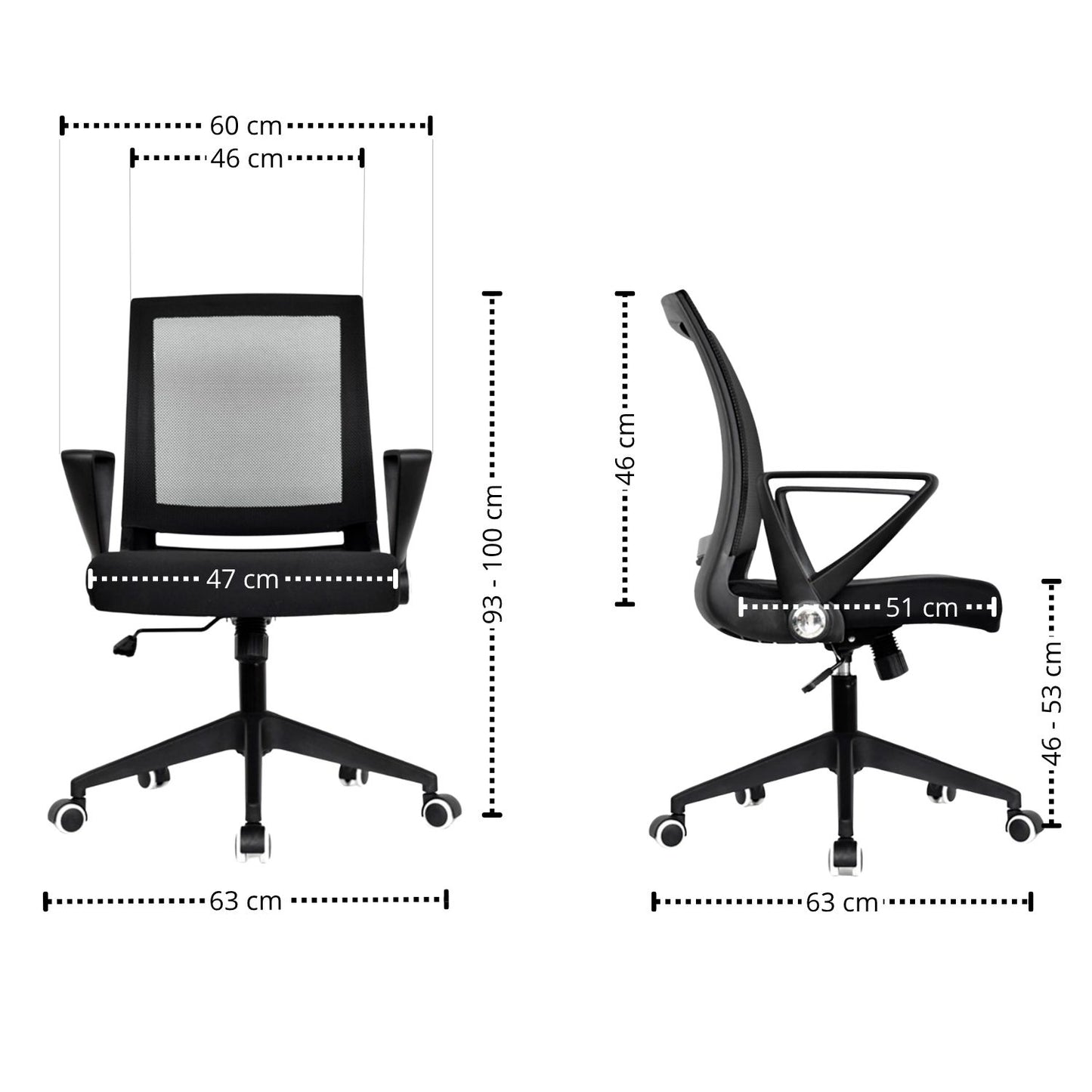 Silla De Oficina Kristen Negro