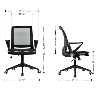 Silla De Oficina Kristen Negro
