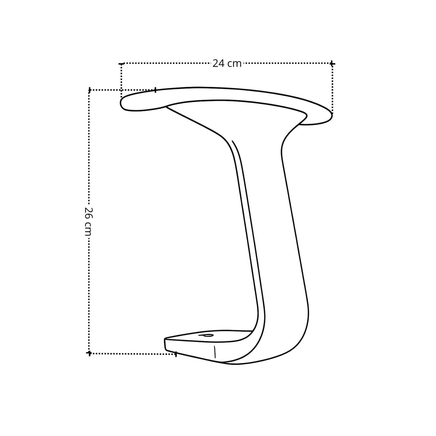 Par De Brazos Fijos  Para Silla De Oficina