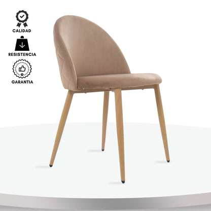 Silla Tapizada Anix Capuchino